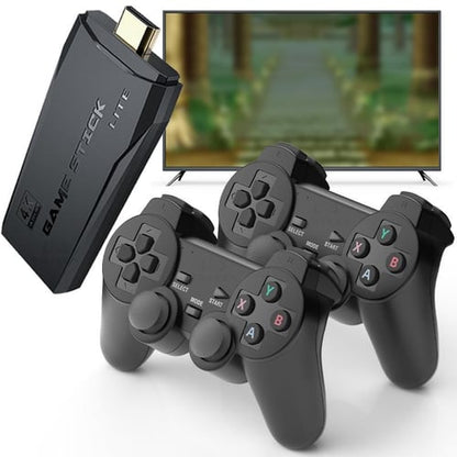 Nouvelle manette de jeu rétro 4K 2024, avec 9 émulateurs intégrés, plus de 20 000 jeux, sortie HDMI 4K, manettes sans fil 2,4 GHz, jeux vidéo Plug and Play rétro pour TV